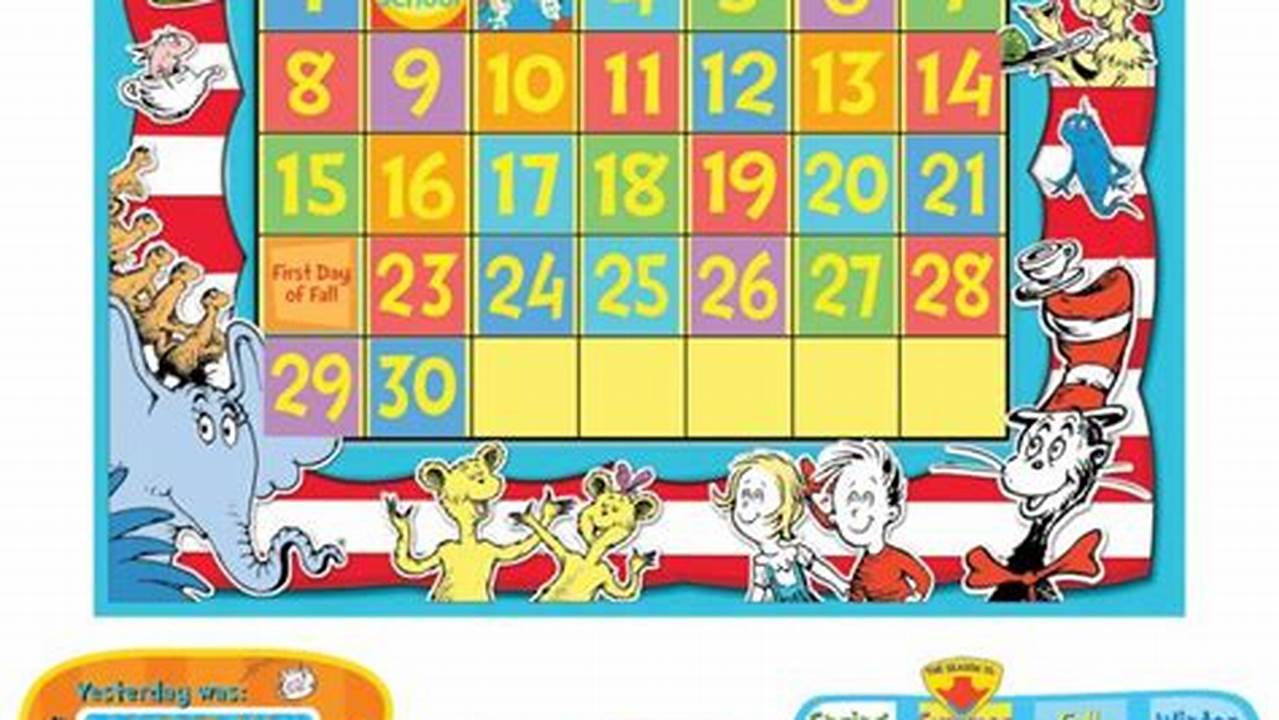 Dr Seuss 16 Month Calendar 2024