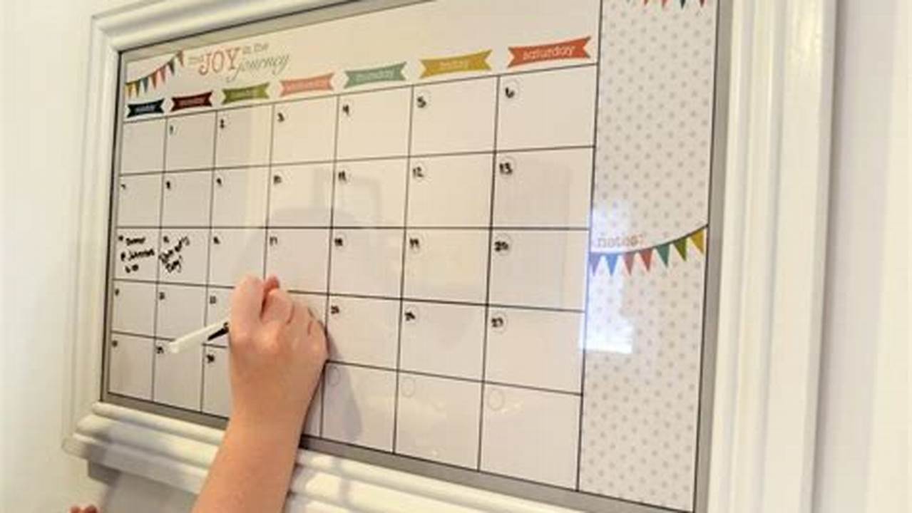 Dry Erase Calendar Pinterest