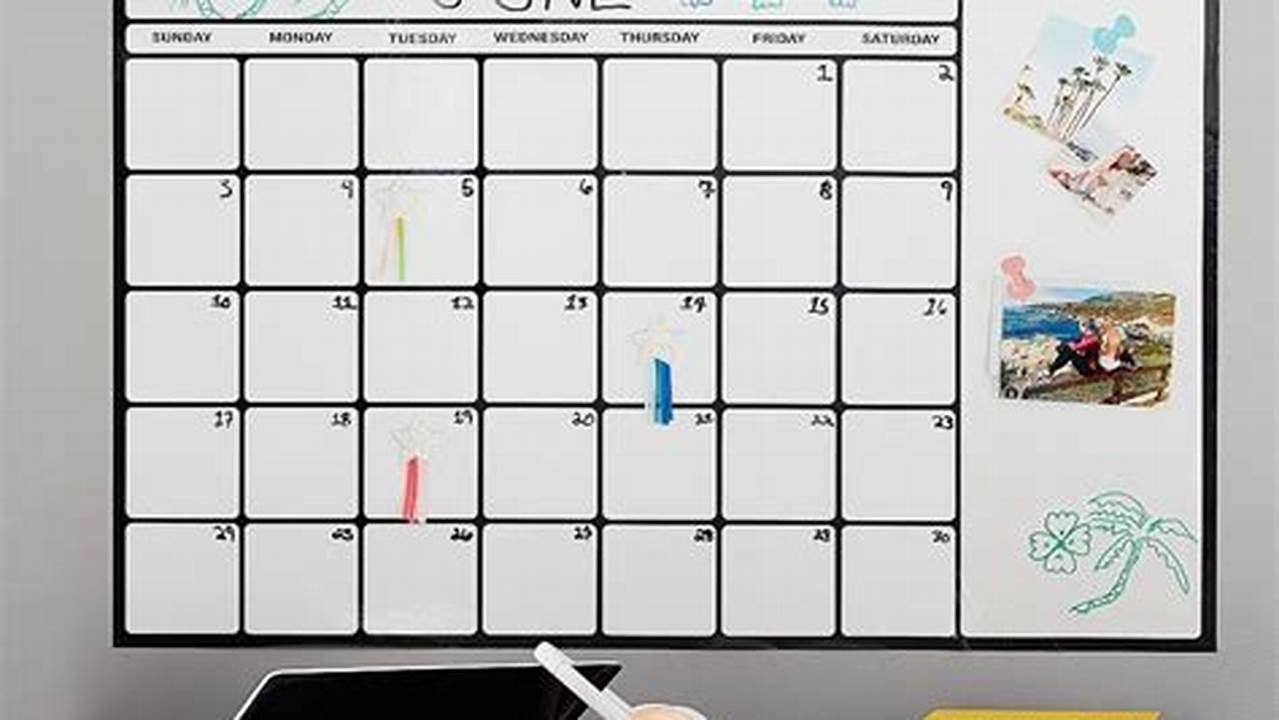 Dry Erase Classroom Calendar