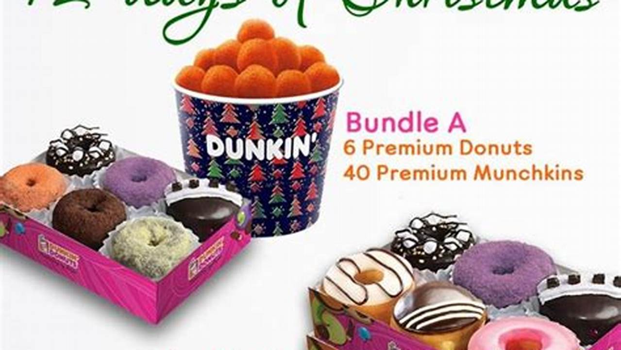 Dunkin Donuts Holiday Menu 2024