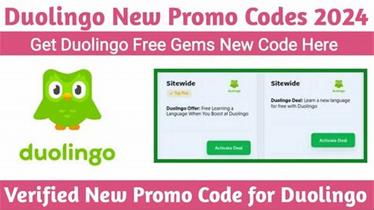 Duolingo Promo Codes April 2024