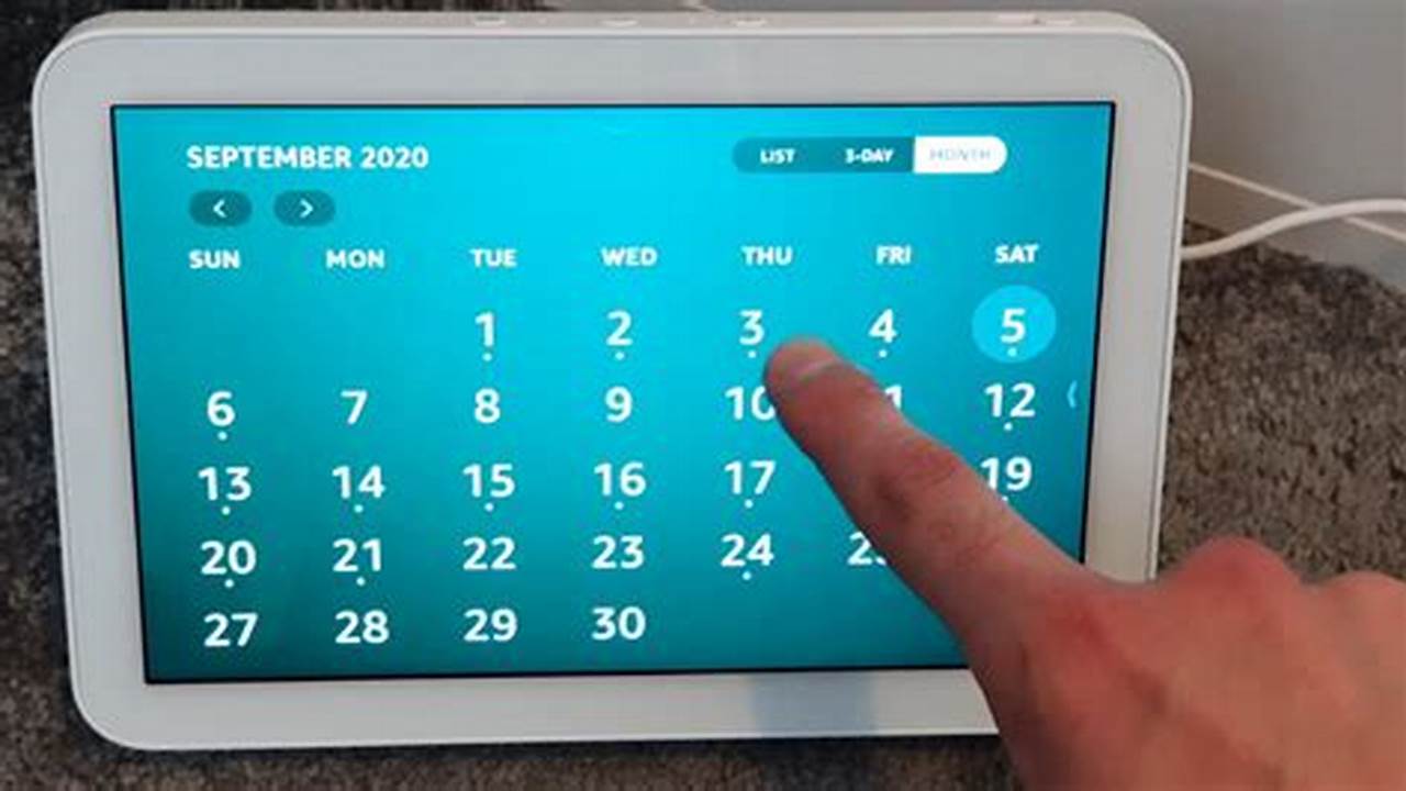Echo Show 8 Calendar Home Screen