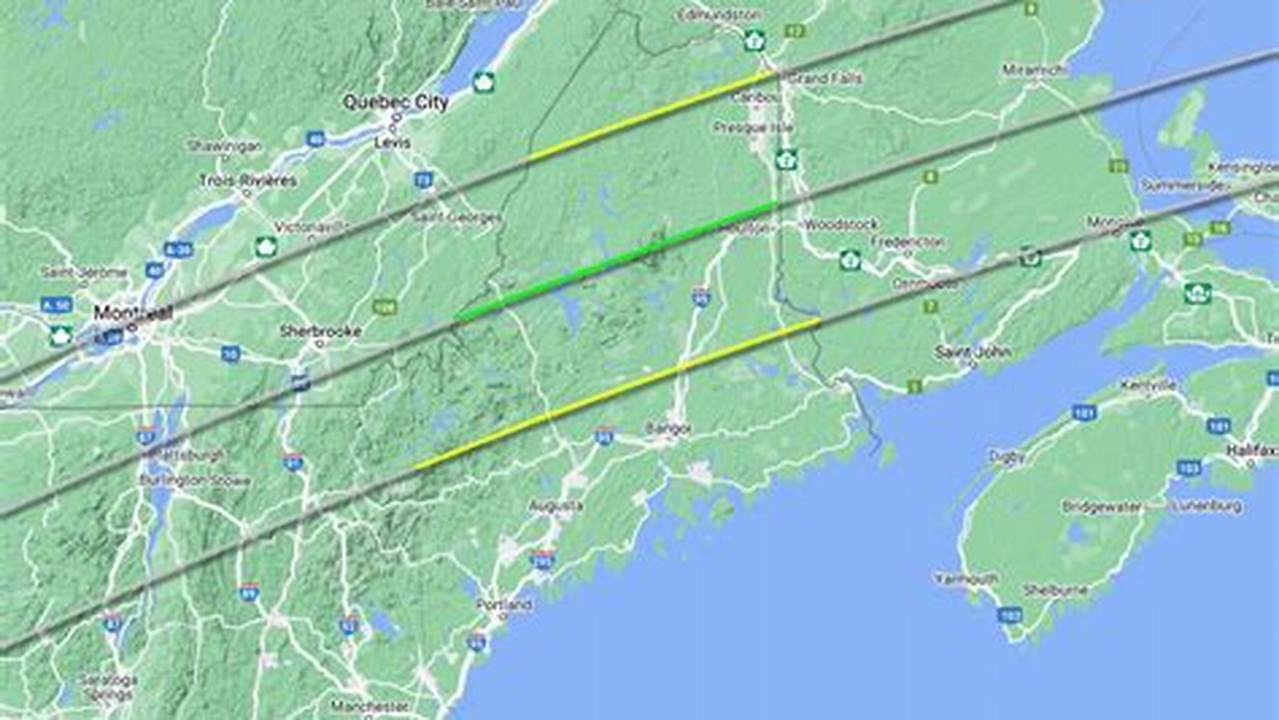 Eclipse 2024 Map Maine