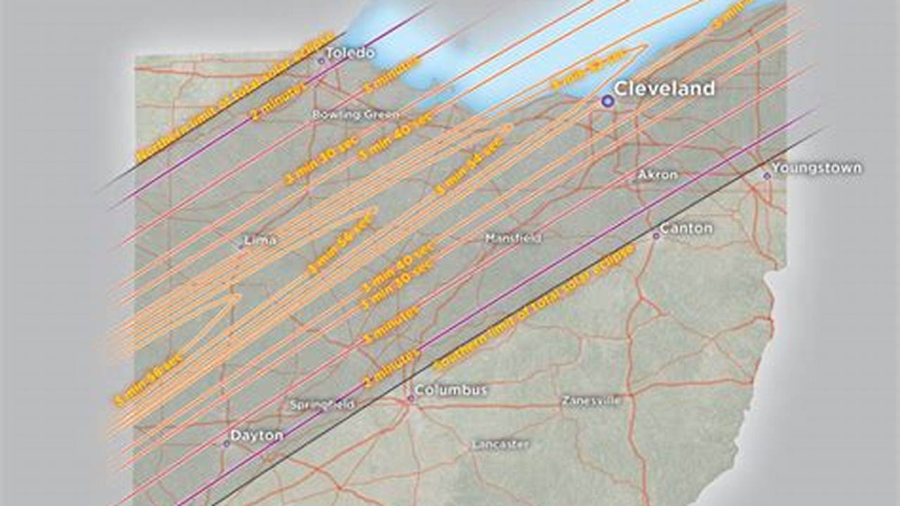 Eclipse 2024 Ohio Path