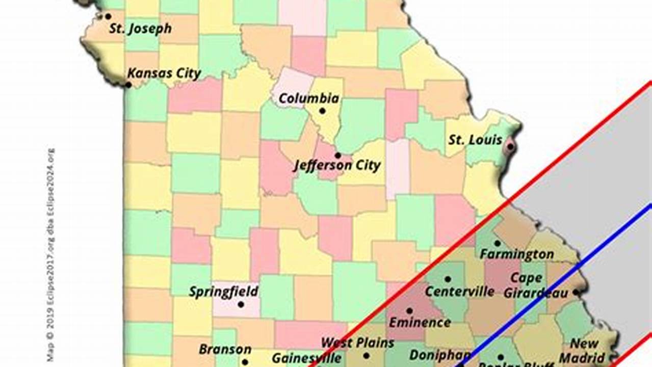 Eclipse 2024 Path Of Totality Map Missouri