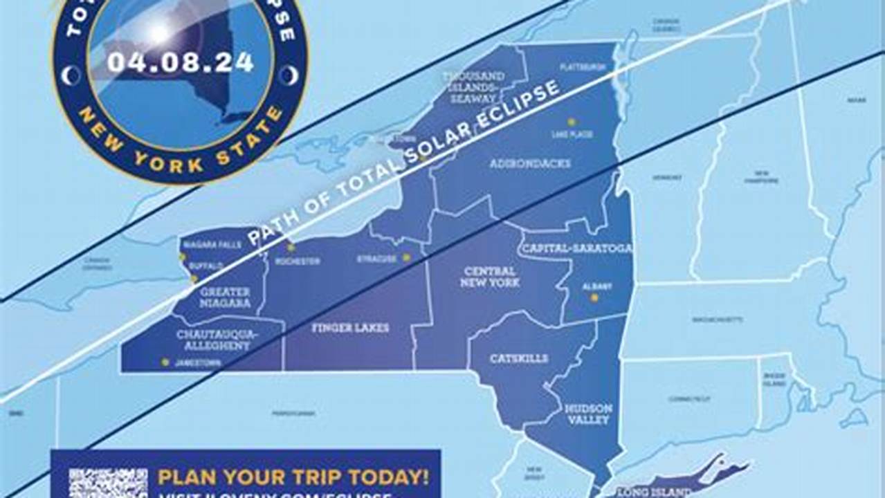 Eclipse 2024 Path Of Totality Map Ny
