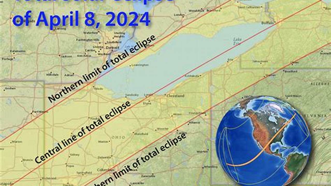 Eclipse 2024 Path Of Totality Map Oh