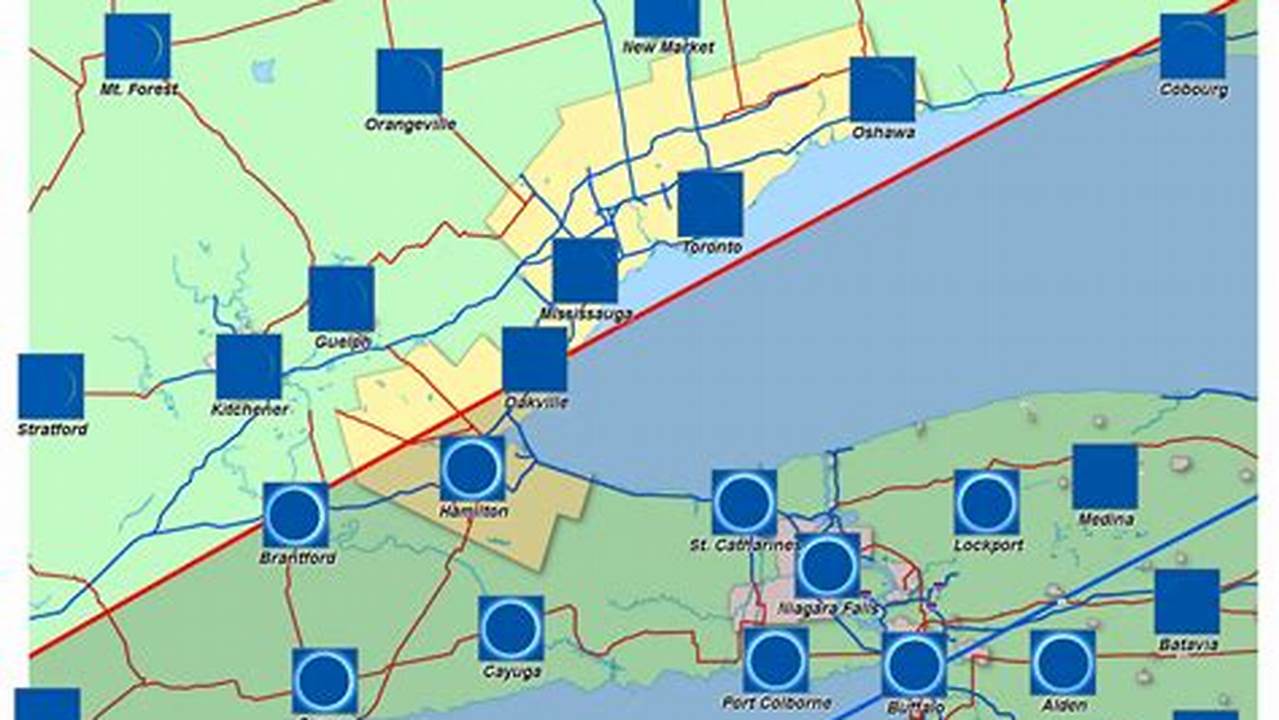 Eclipse Totality Map Ontario Ban
