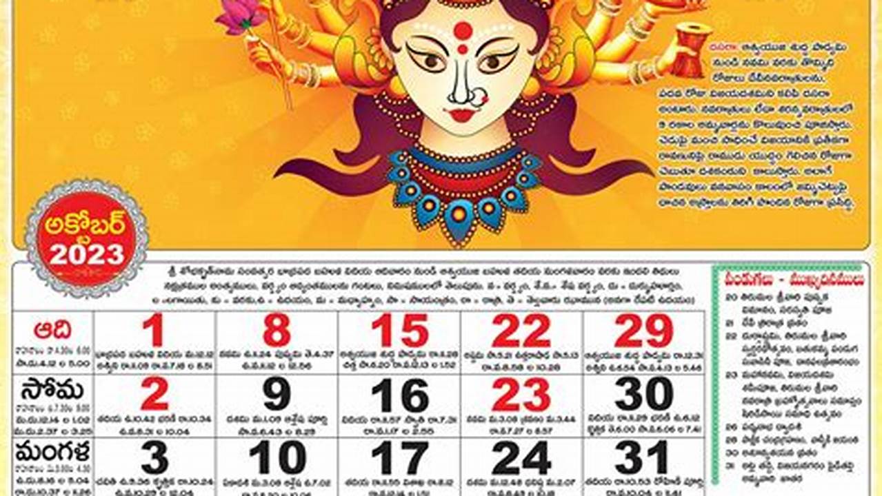 Eenadu 2024 Calendar Week Calendar