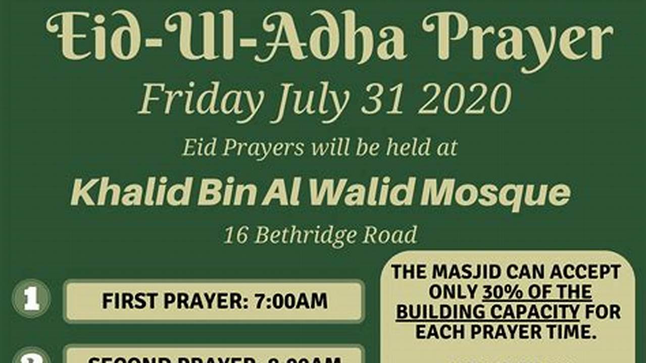 Eid Al-Adha 2024 Prayer Time