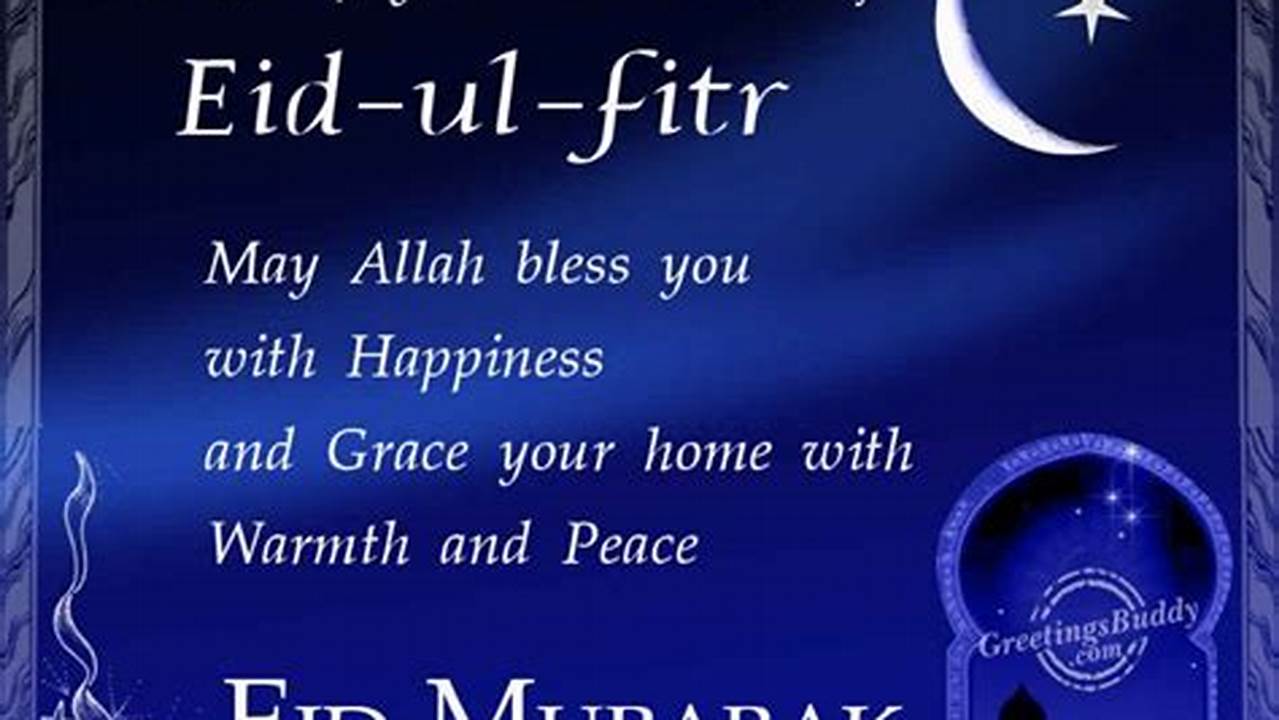 Eid Mubarak 2024 Wishes In English