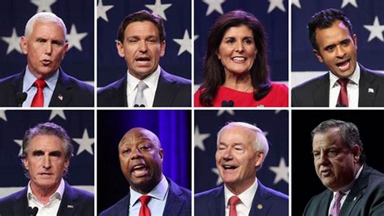 Eight Candidates Participated In The First Republican Presidential Primary Debate, 2024