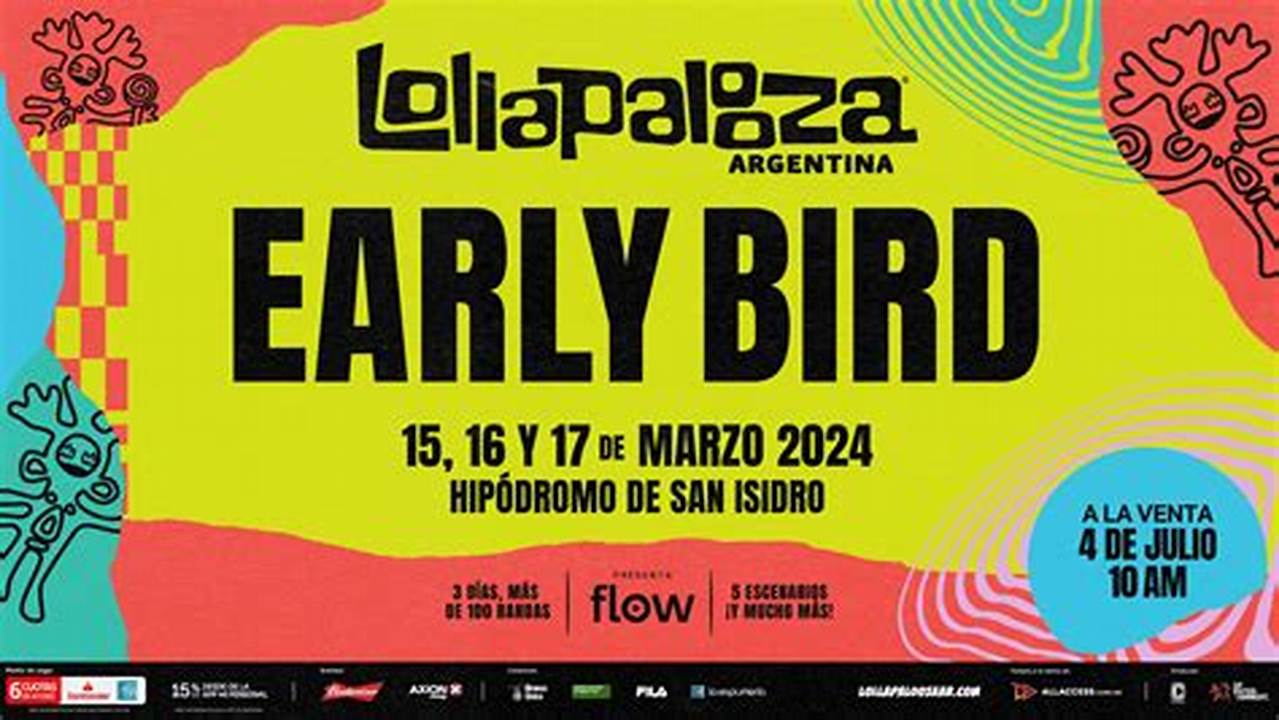 El Lollapalooza Argentina Confirmó Que Su Novena Edición Se Llevará A Cabo En El Hipódromo De San Isidro El 15, 16 Y 17 De Marzo De., 2024