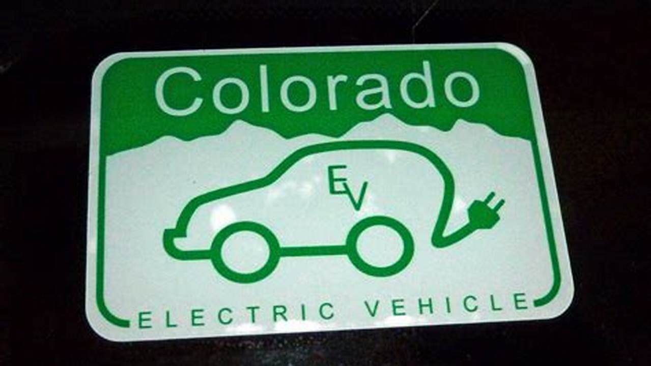 Electric Vehicle Decal Colorado