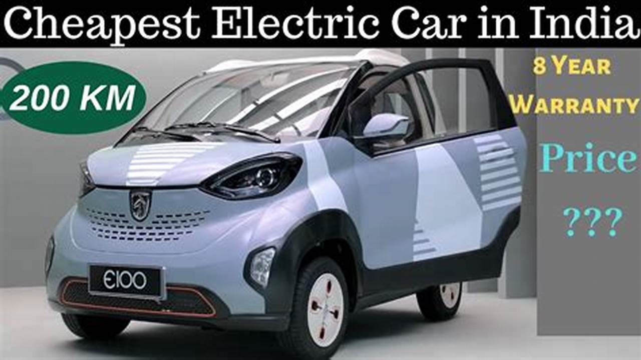 Electric Vehicles Price In India