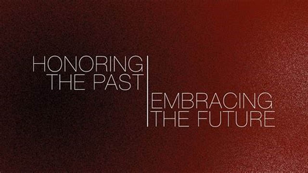 Embracing The Past, Inspiring The Future Date, 2024