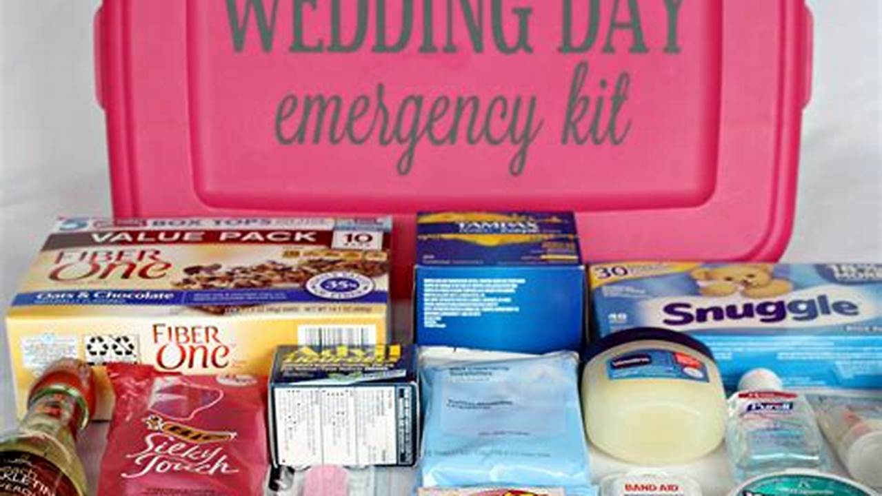 Emergency Kit, Weddings