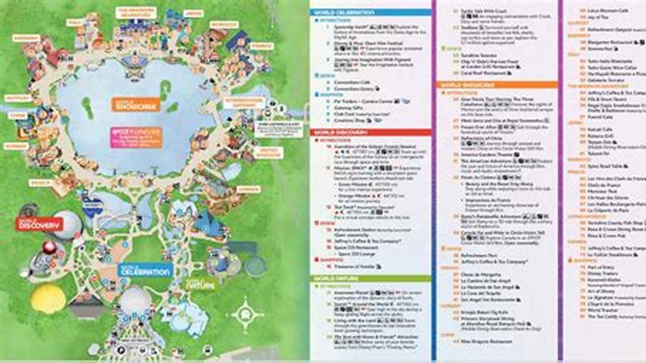 Epcot 2024 Map Pdf Printable., 2024