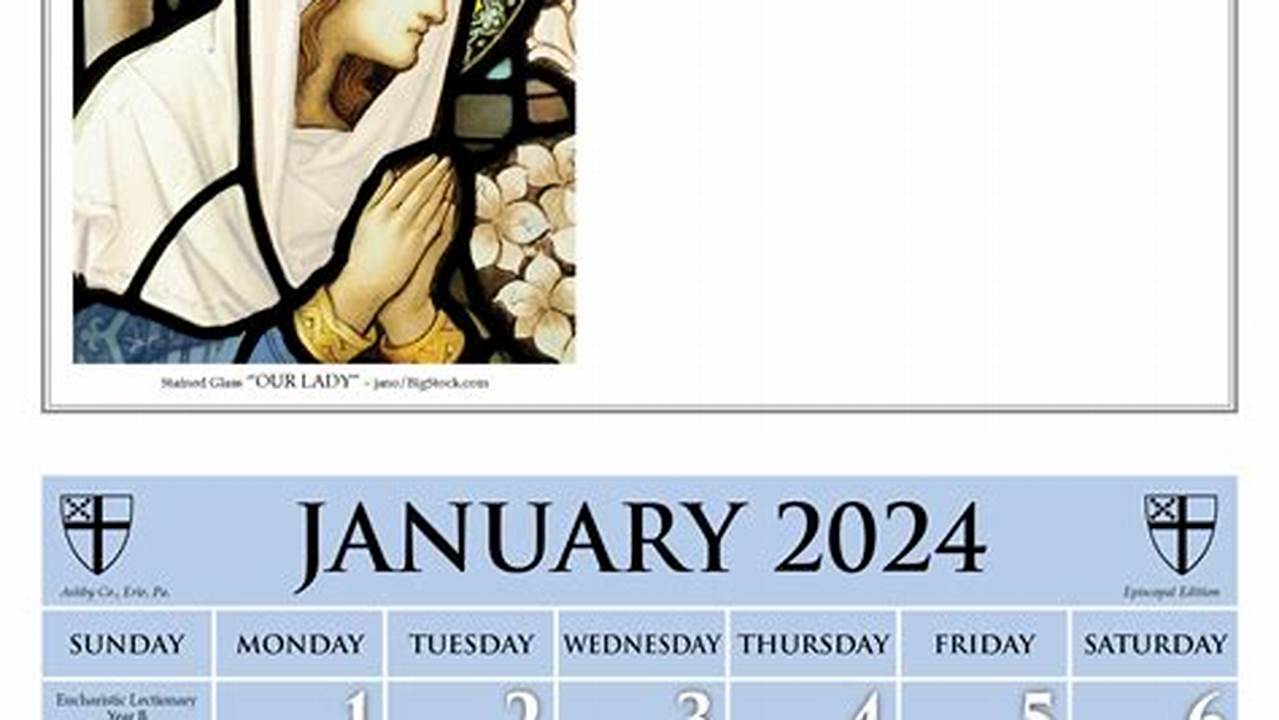 Episcopal Lectionary Calendar 2024