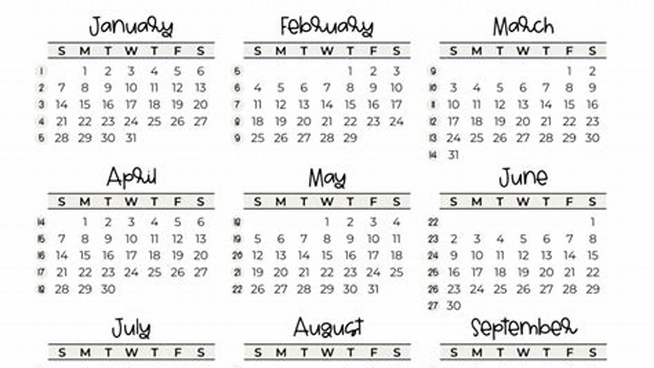 Epoch Calendar 2024