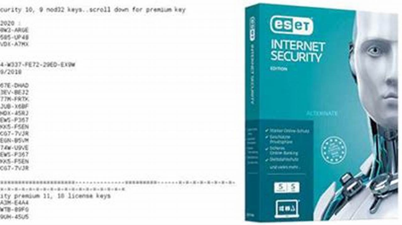 Eset License Key 2024