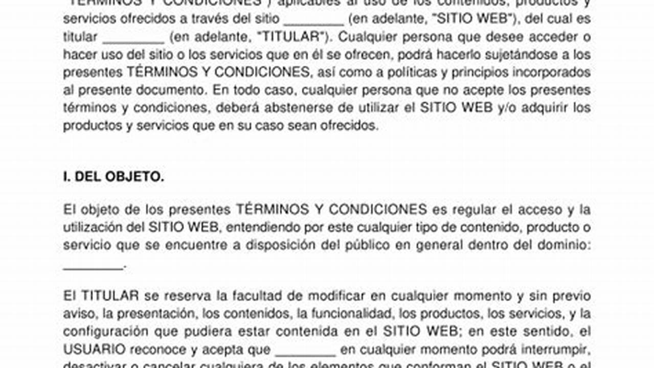 Establece Claramente Los Términos Y Condiciones Del Empleo., MX Modelo