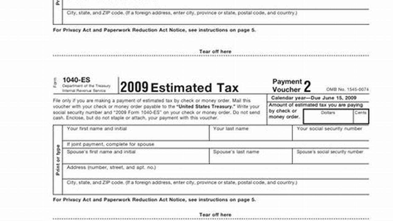 Estimated Tax Payment Form 2024