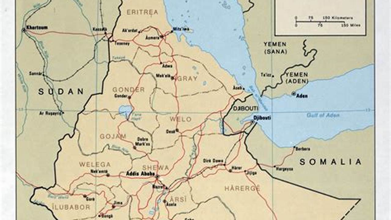 Ethiopia Map 2024