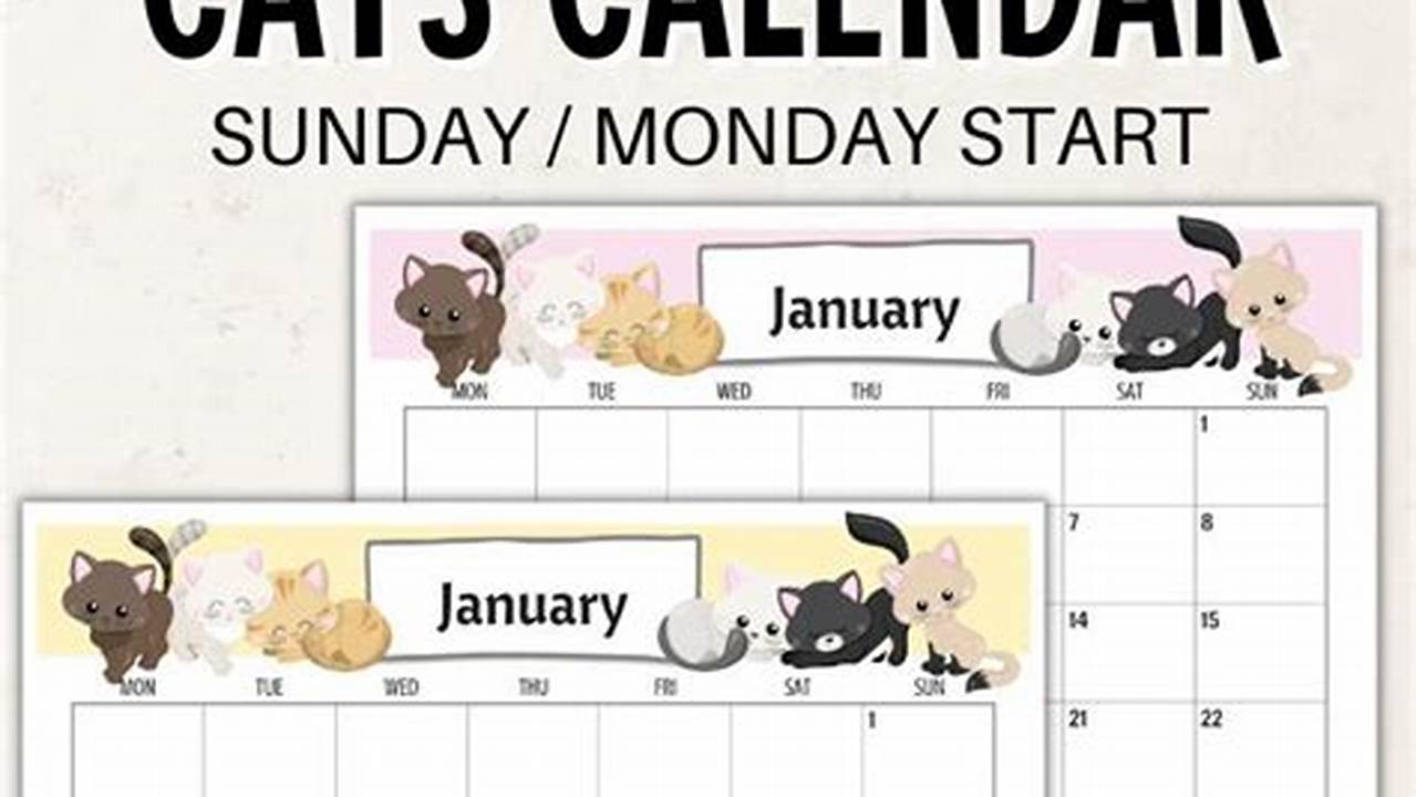 Etsy Cat Calendar
