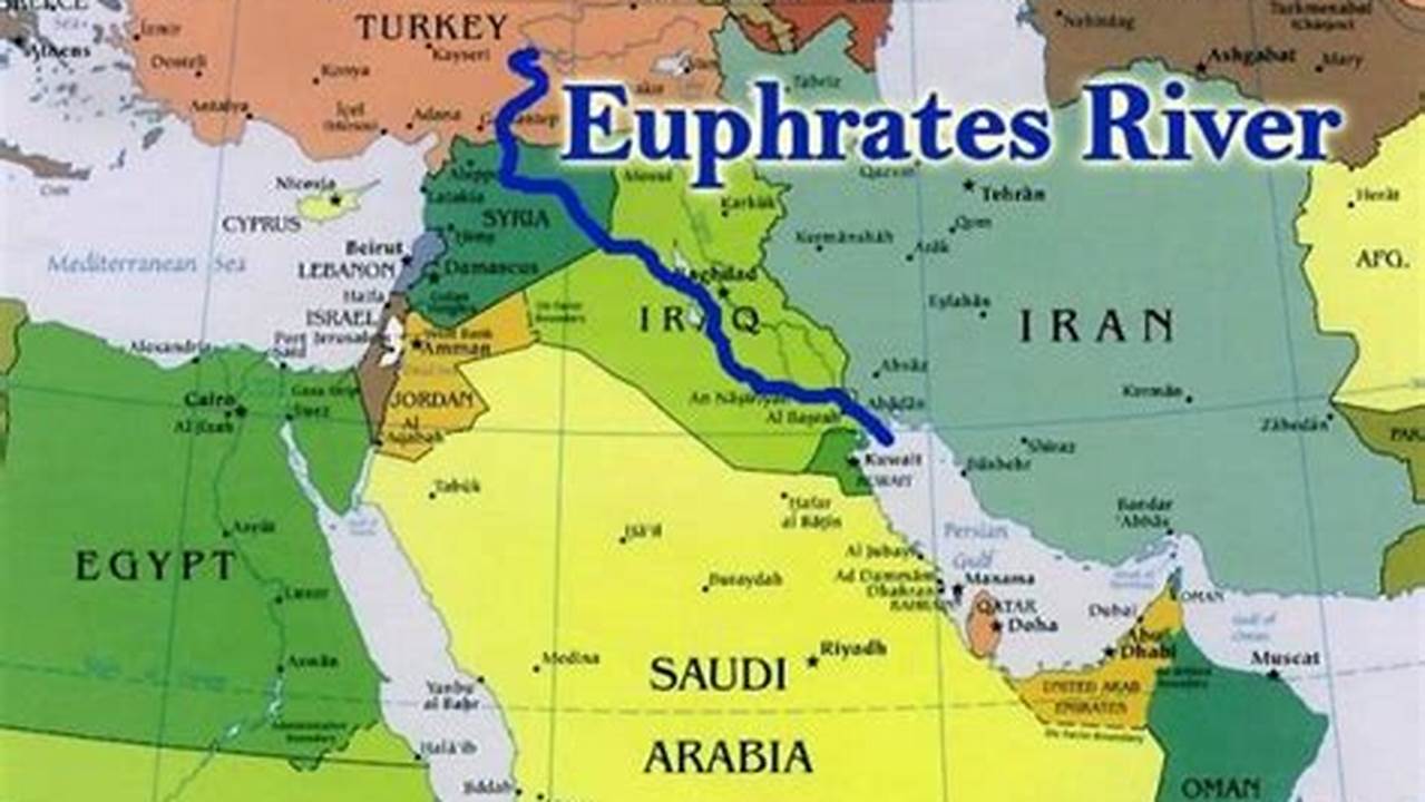 Euphrates River Map 2024