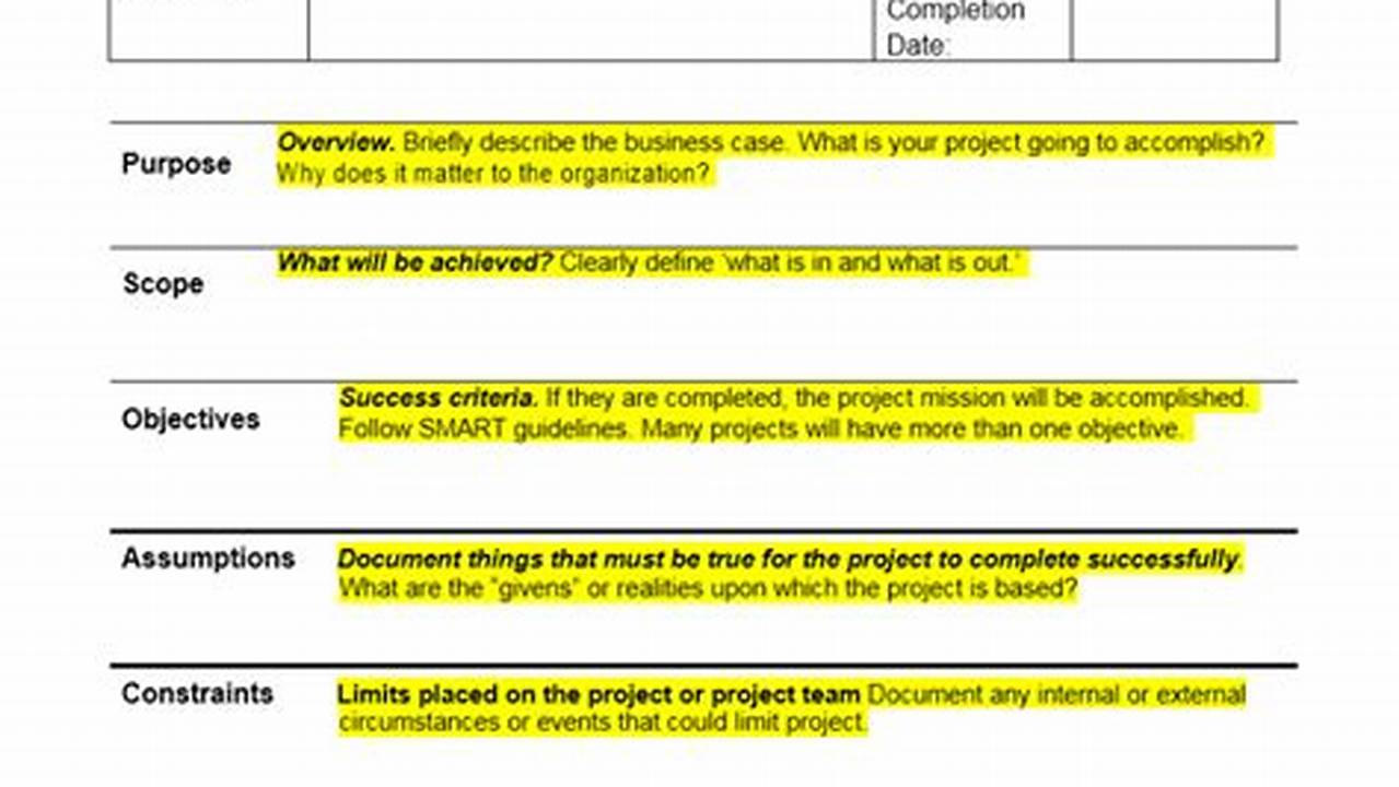 Unveil the Secrets of Success: Discover Project Charter Templates for Flawless Execution