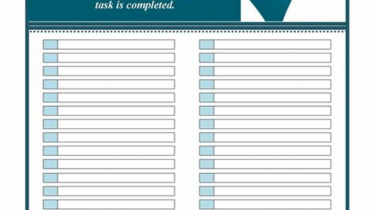 Excel Checklist Template 2010