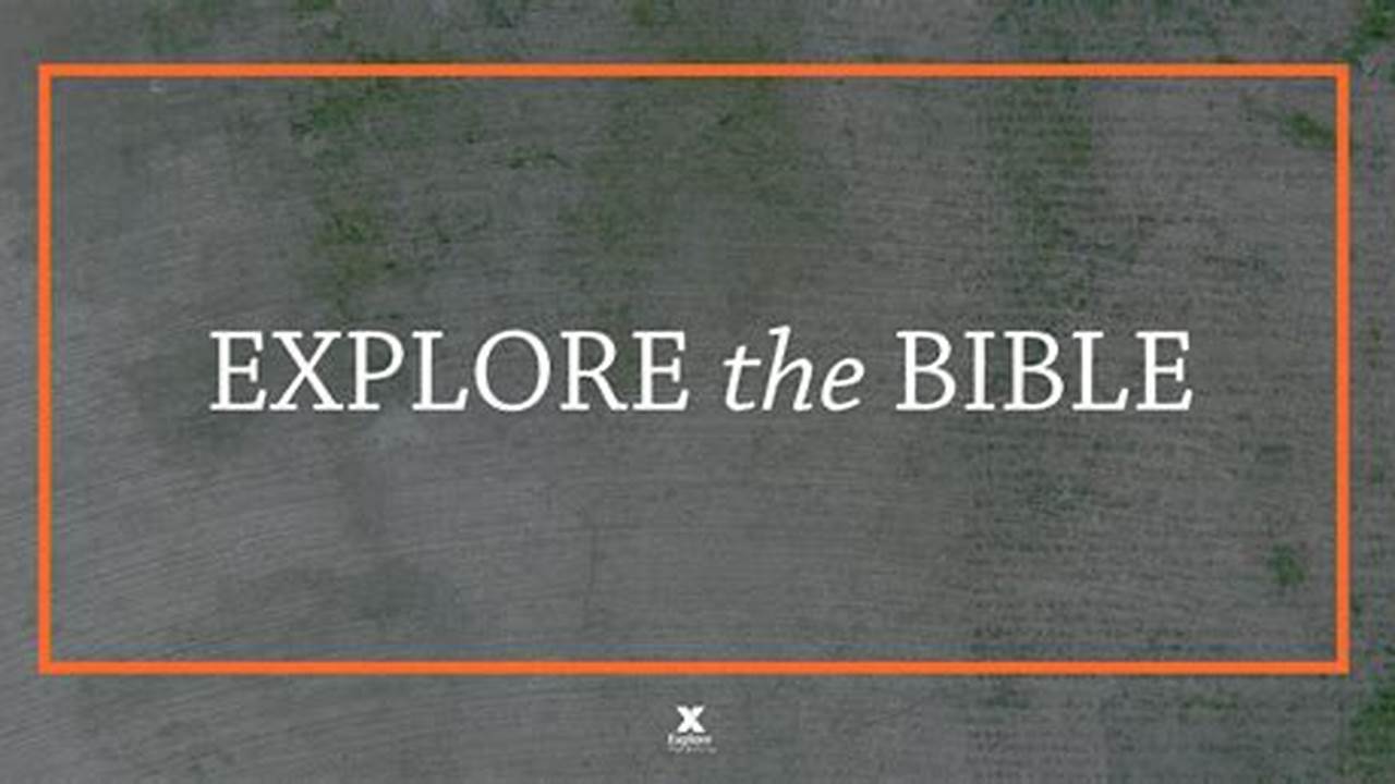 Explore The Bible Fall 2024 Lessons., 2024