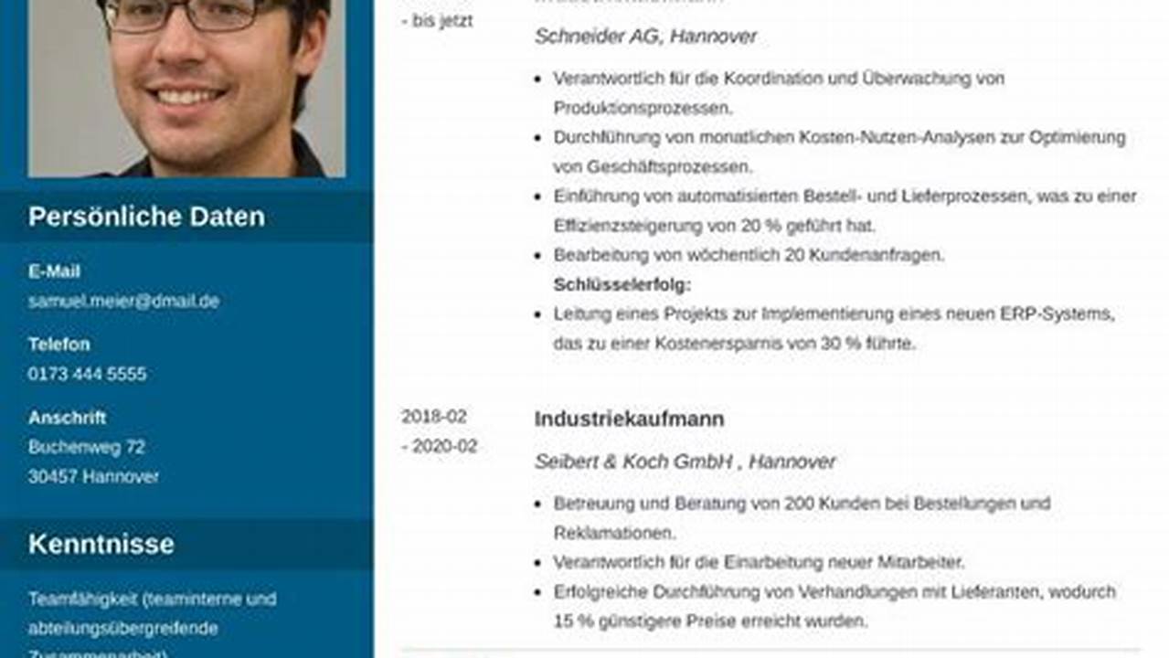 Fähigkeiten, Curriculum Vitae