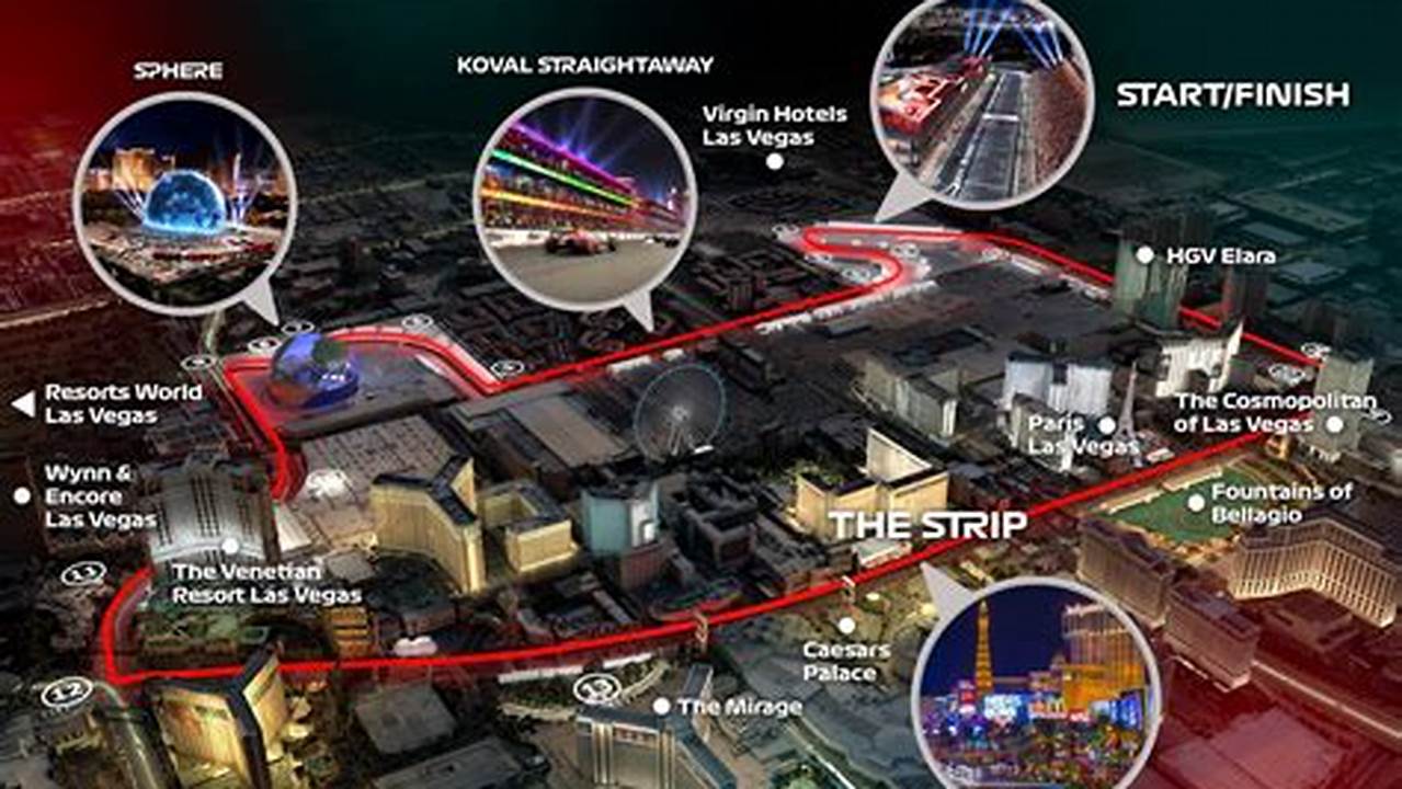 F1 Las Vegas 2024 Route