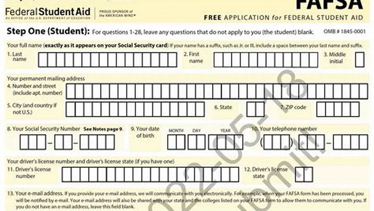 Fafsa 2024 2024 Application Form Print