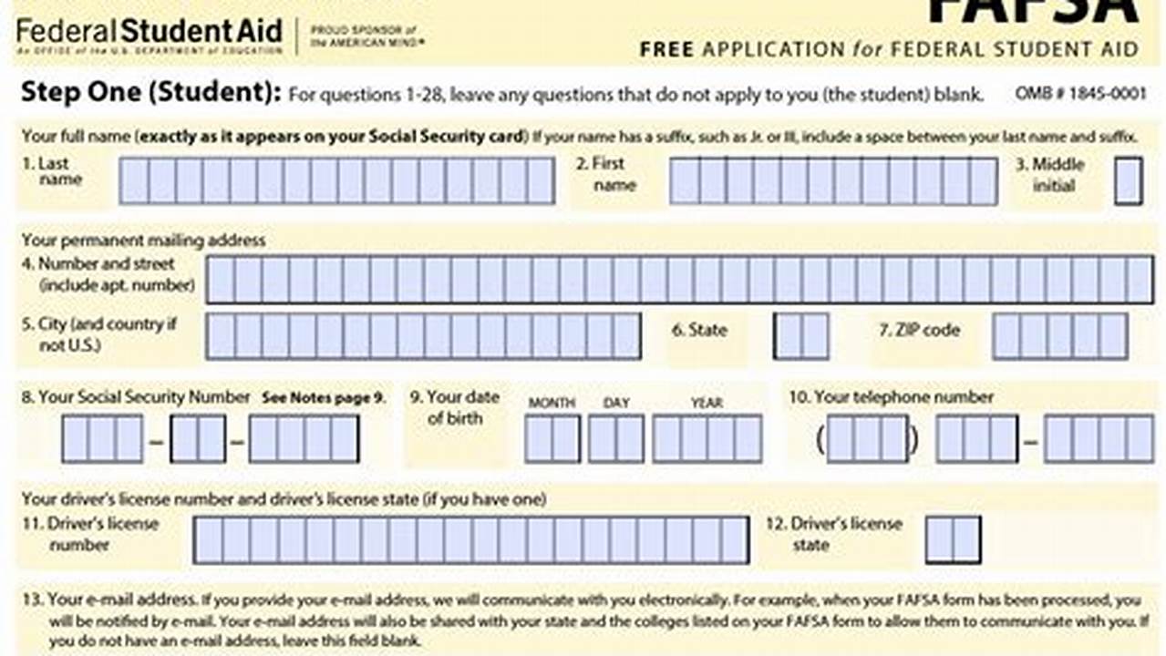 Fafsa 2024 2024 Application Forms