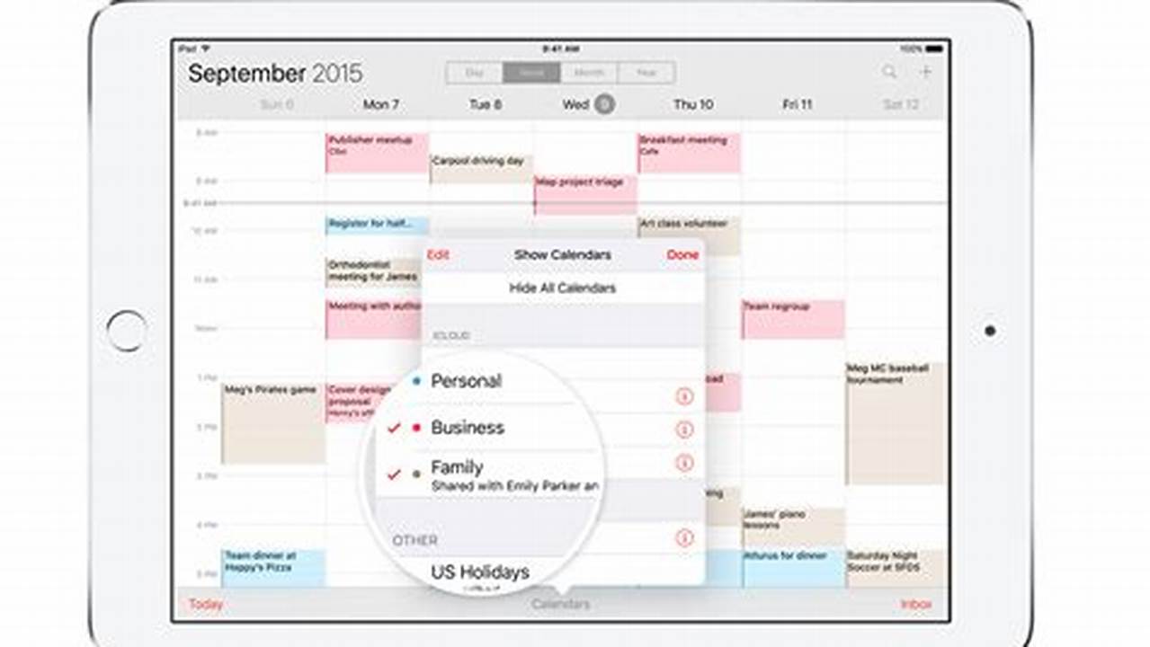 Family Sharing Apple Calendar