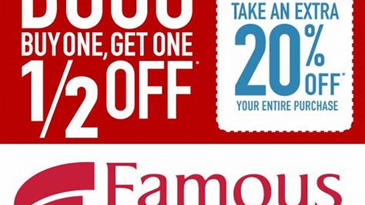 Famous Footwear Coupons In-Store 2024