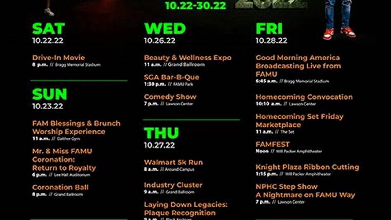 Famu Homecoming Events 2024 Schedule