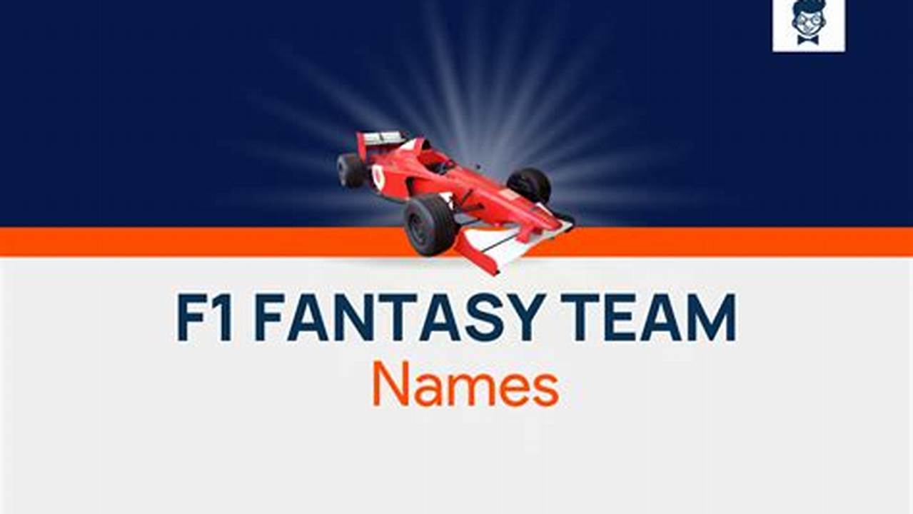 Fantasy F1 Team Names Generator