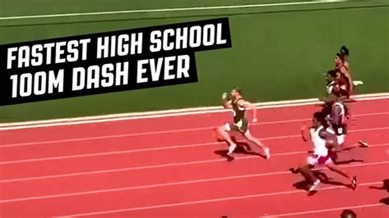Fastest 100 Meter Dash High School 2024