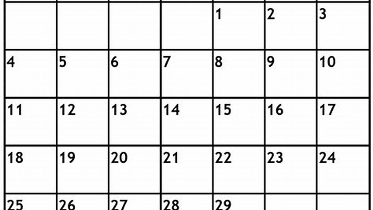 February Calendar 2024 Printable