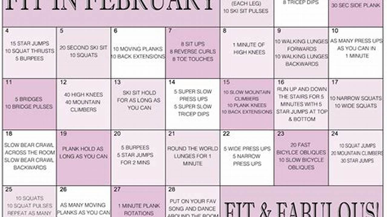 February Fitness Challenge 2024