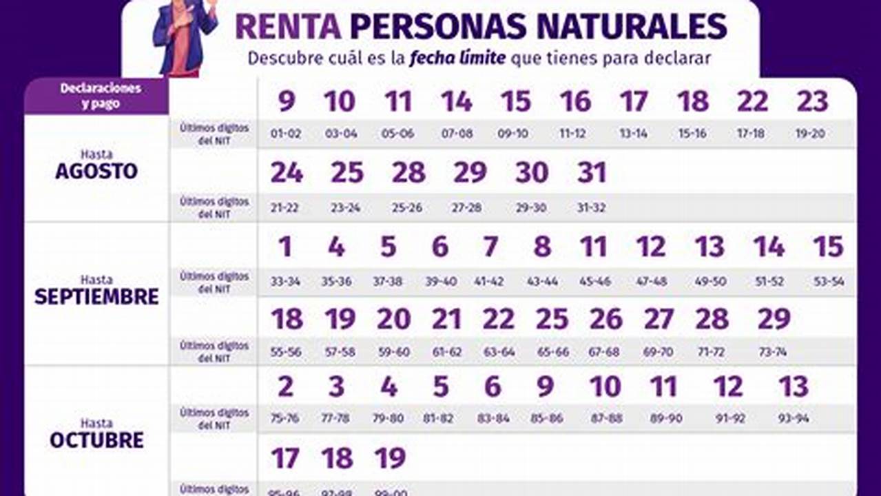 Fechas Para Presentar DeclaracióN De Renta 2024 Personas Naturales