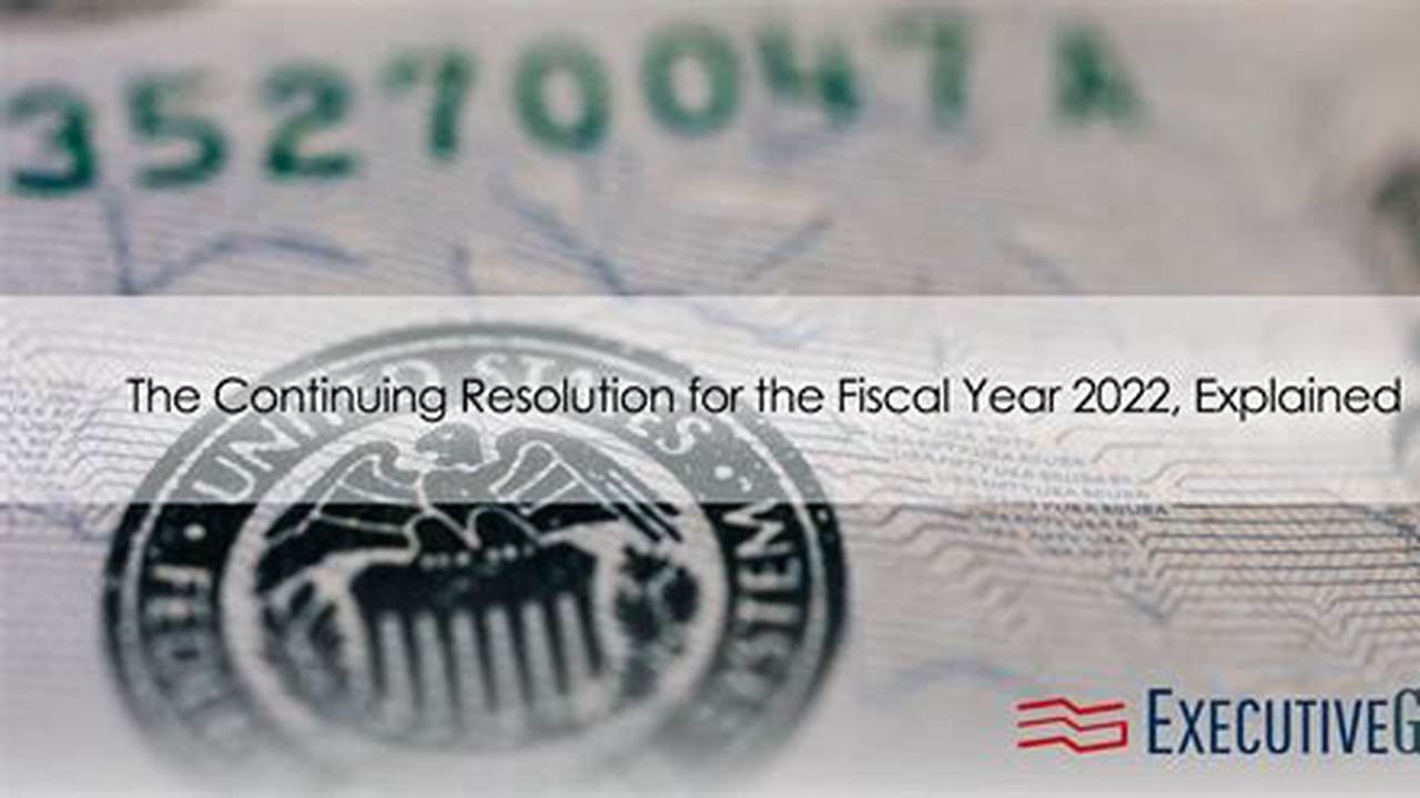 Federal Continuing Resolution 2024