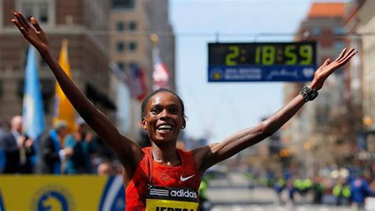 Female Winner Boston Marathon 2024 Elset Felicle