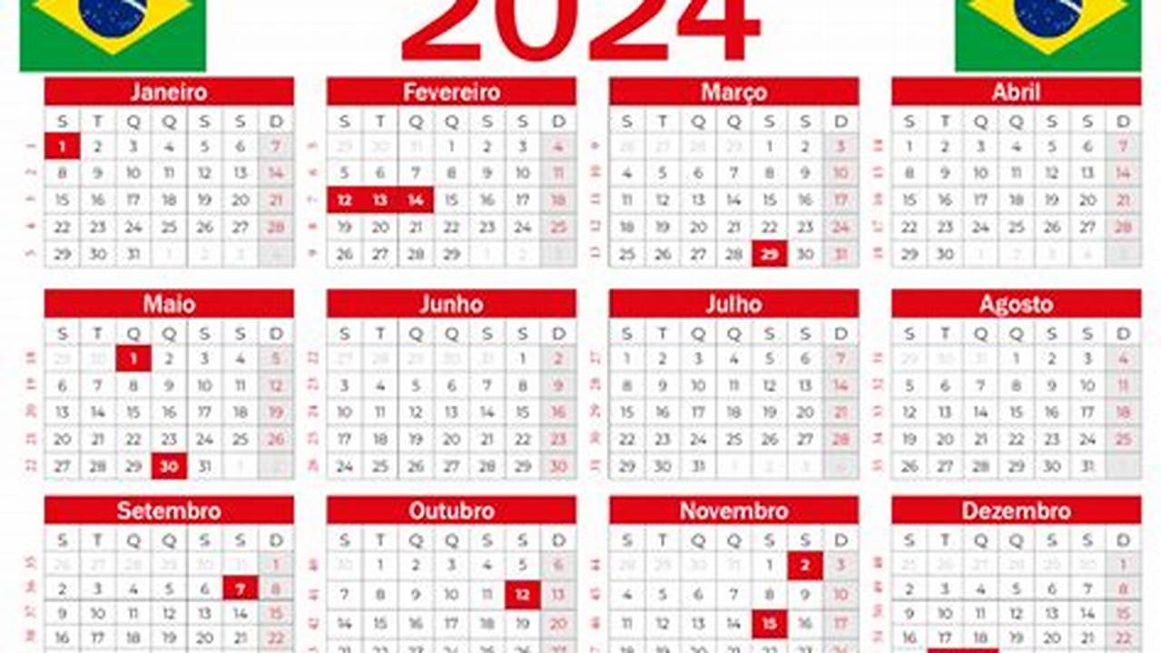 Feriados Nacionais Brasil 2024 Schedule