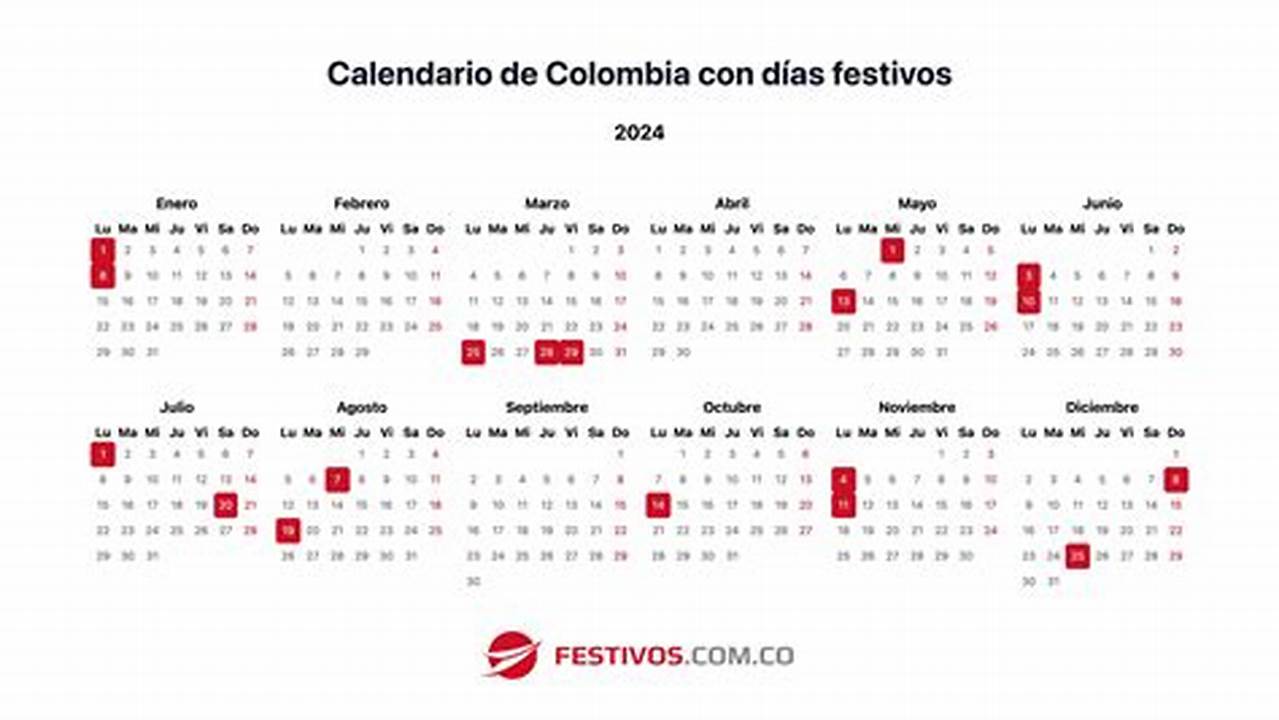 Festivos En Colombia 2024