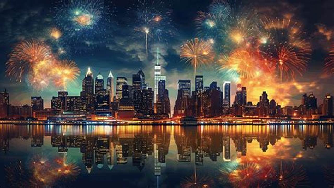 Feuerwerk New York 2024